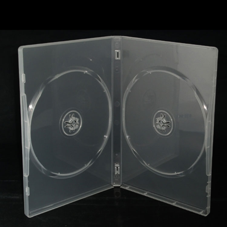 Двойной черный футляр для DVD диаметром 14 мм